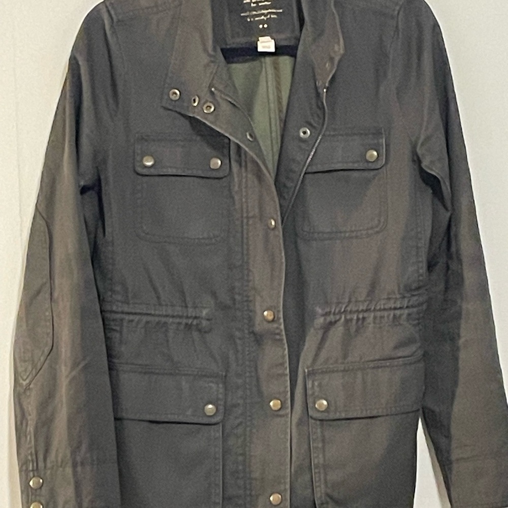 J. Crew Men's Dark Gray Field Jacket. Boyfriend Style. Item # 11359